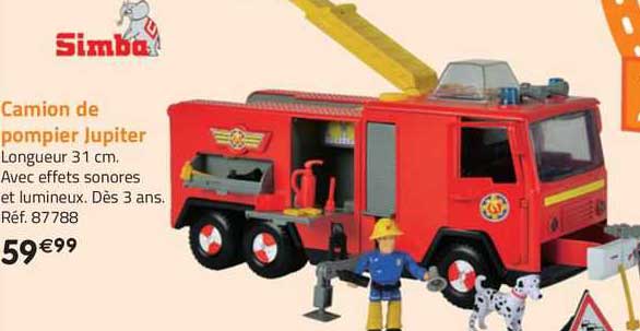 camion de pompier jupiter simba
