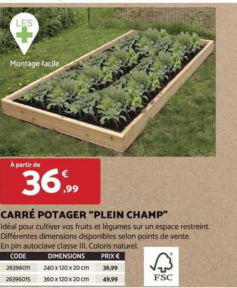 carré potager "plein champ"