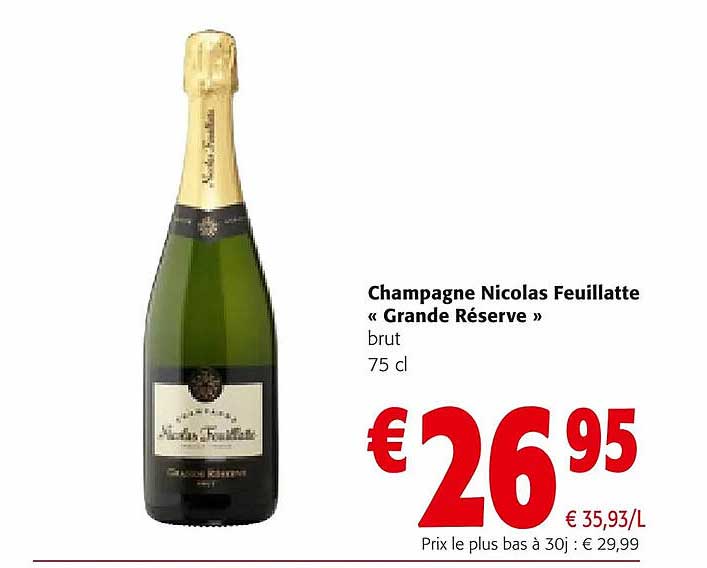 Champagne Nicolas Feuillatte «grande Réserve» Brut