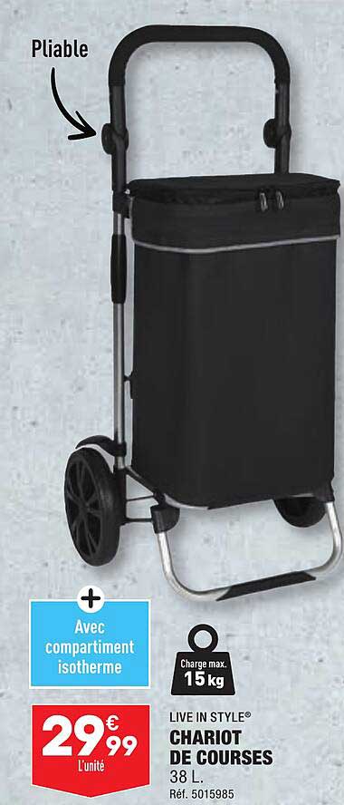 chariot de courses live in style