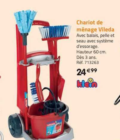 chariot de ménage vileda klein