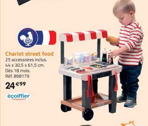 chariot street food écoiffier