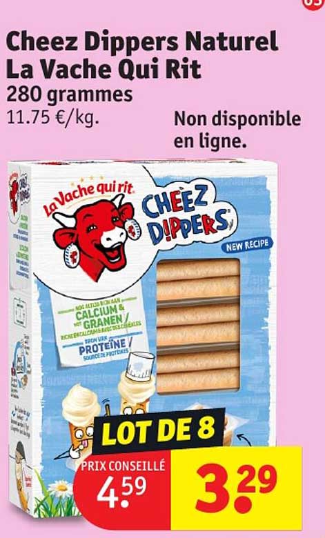 cheez dippers naturel la vache qui rit