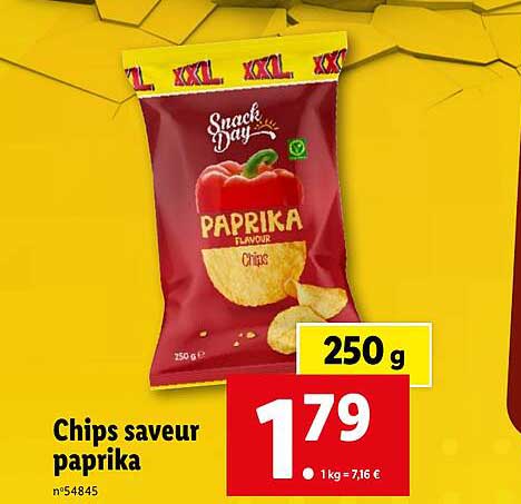 chips saveur paprika snack day