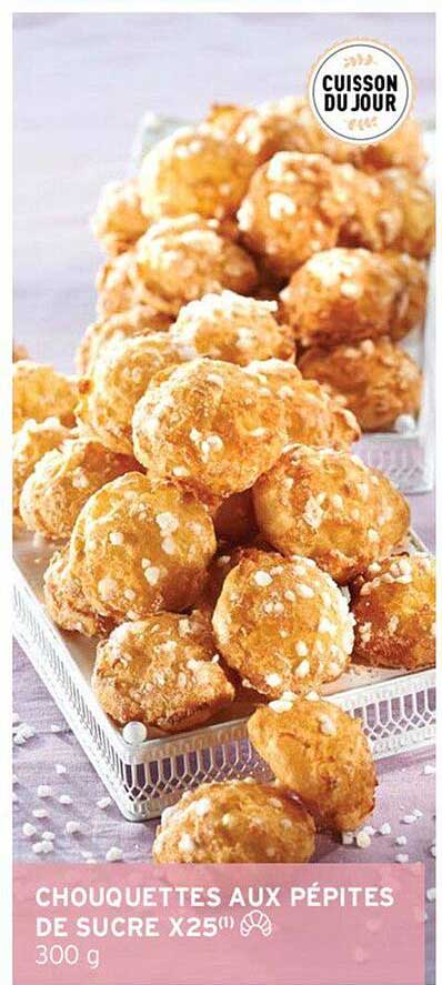 chouquettes aux pépites du sucre x25"