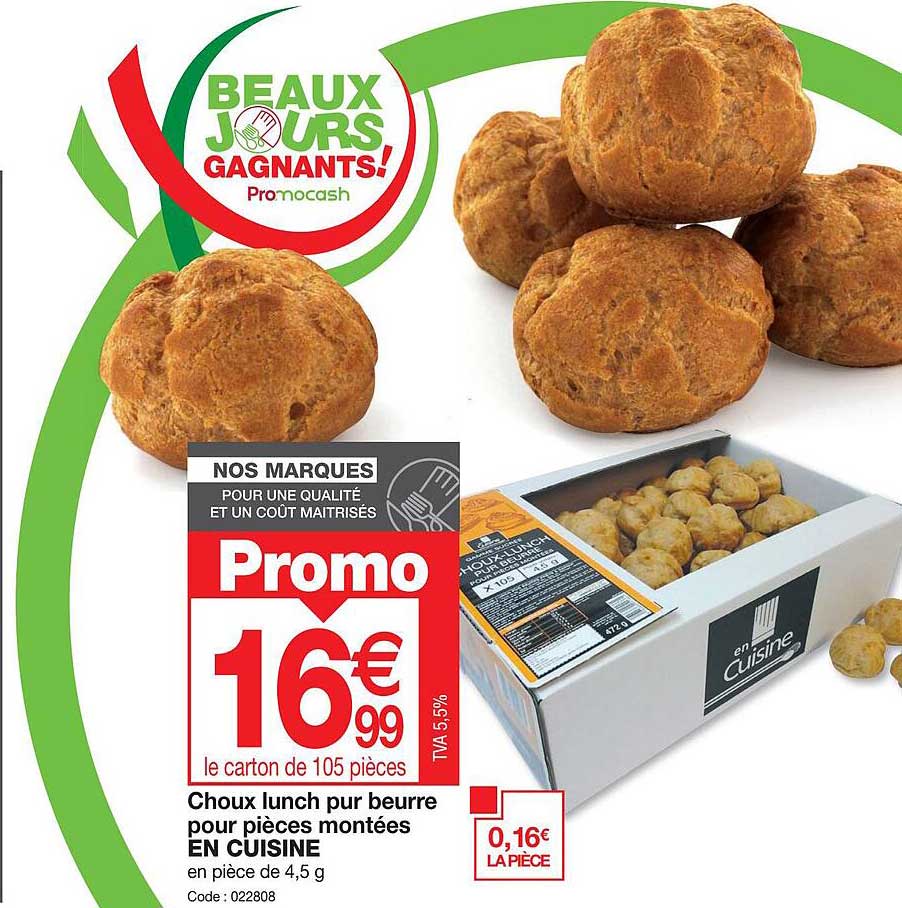 Choux Lunch Pur Beurre Pour Pièces Montées En Cuisine