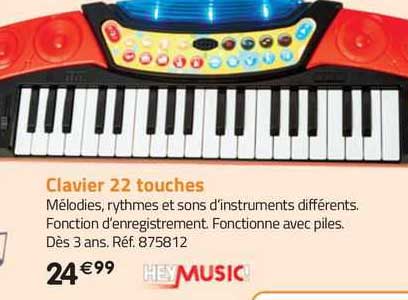clavier 22 touches