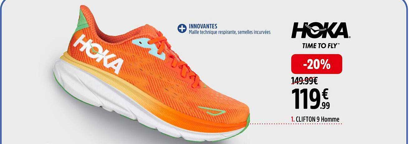 clifton 9 homme hoka