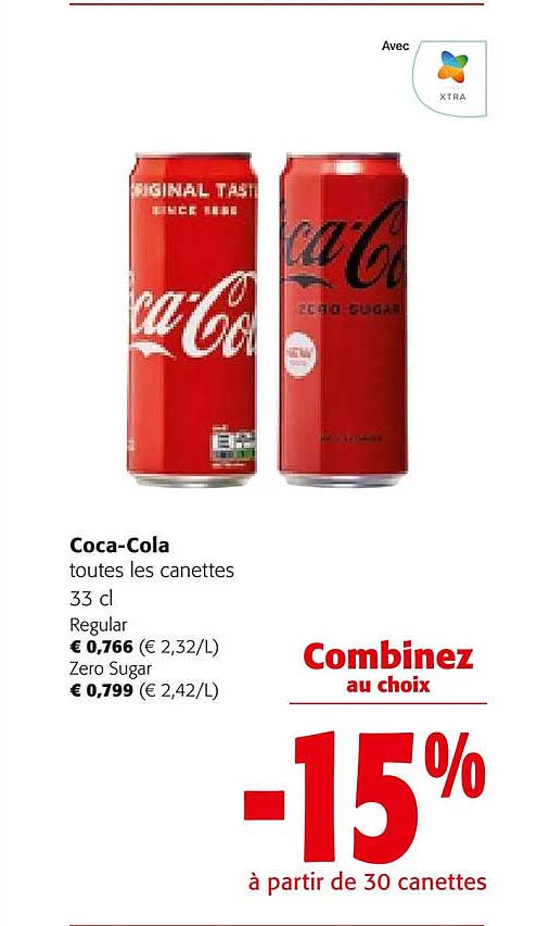 coca-cola toutes les canettes