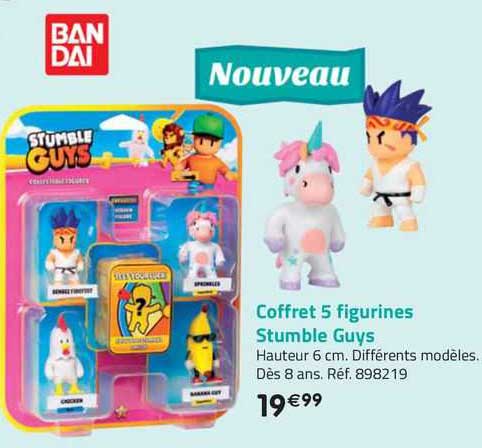 Coffret 5 Figurines Stumble Guys Bandai