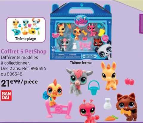 coffret 5 petShop bandai