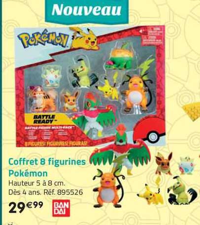 coffret 8 figurines pokémon bandai