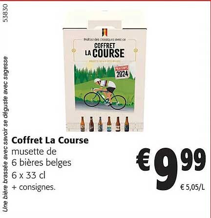 coffret la course musette de 6 bières belges