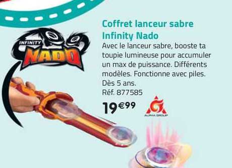 coffret lanceur sabre infinity nado