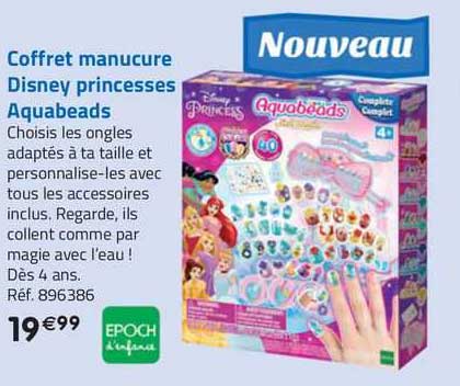 coffret manucure disney princesses aquabeads
