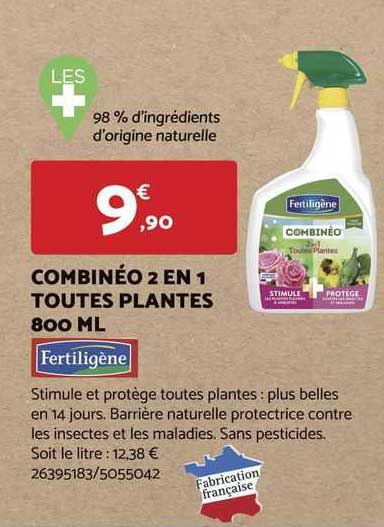 combinéo 2 en 1 toutes plantes 800 ml fertiligène