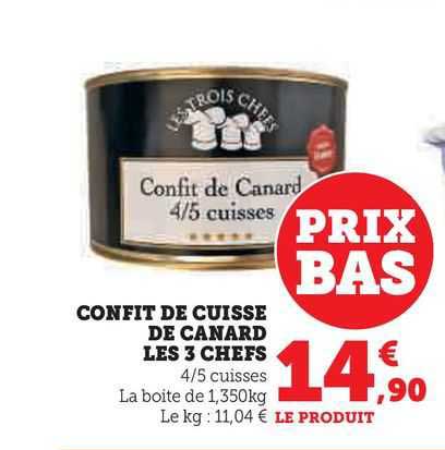 confit de cuisse de canard les 3 chefs