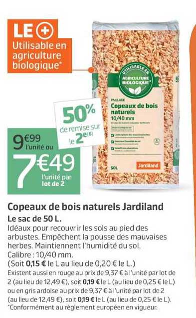 copeaux de bois naturels jardiland