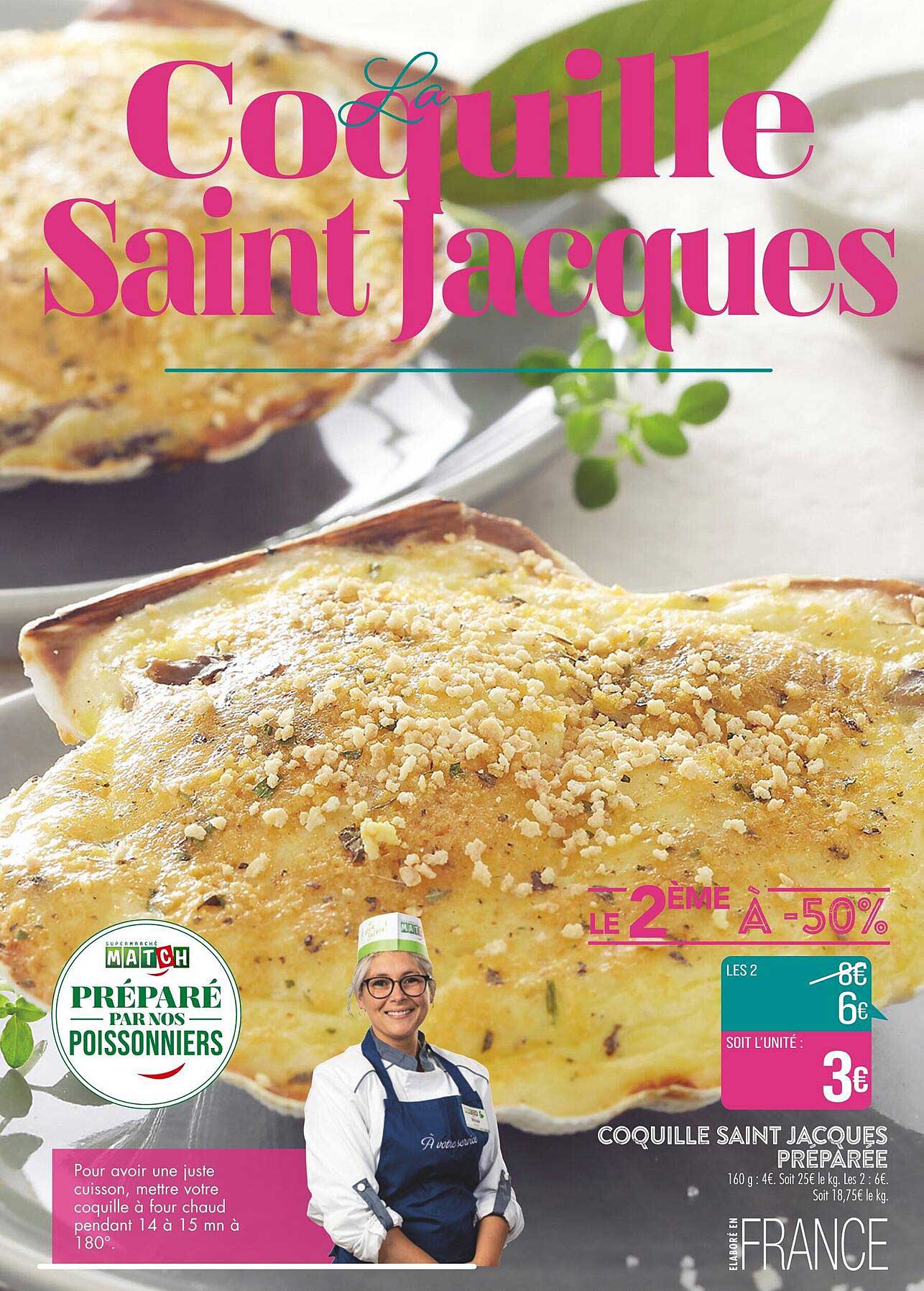 coquille saint jacques préparée