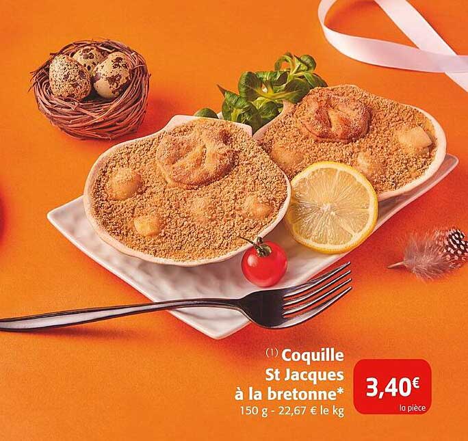 coquille st jacques à la bretonne