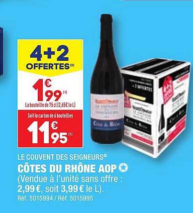 Côtes Du Rhône Aop Le Couvent Des Seigneurs