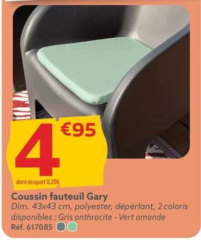 coussin fauteuil gary