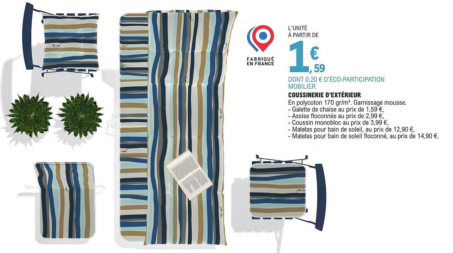 coussinerie d'extérieur