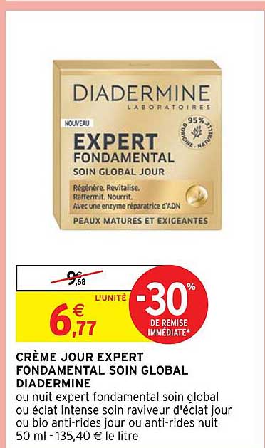 Crème Jour Expert Fondamental Soin Global Diadermine