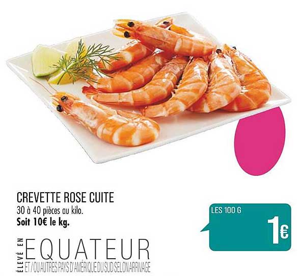 Crevette Rose Cuite