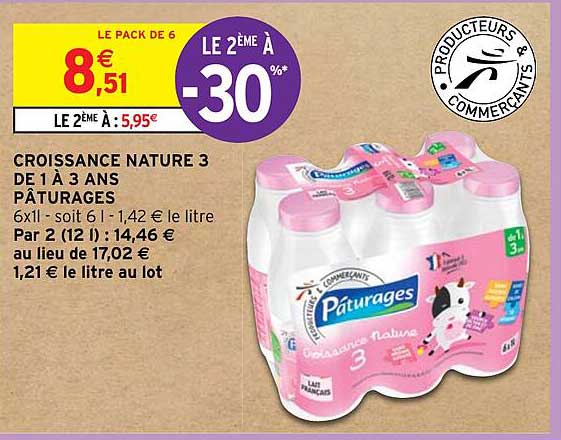 croissance nature 3 de 1 à 3 ans pâturages
