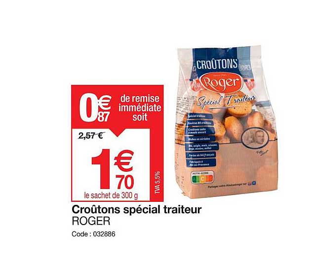 Croûtons Spécial Traiteur Roger