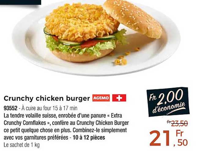 crunchy chicken burger