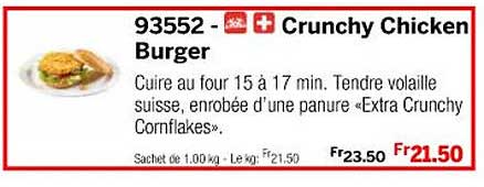 crunchy chicken burger