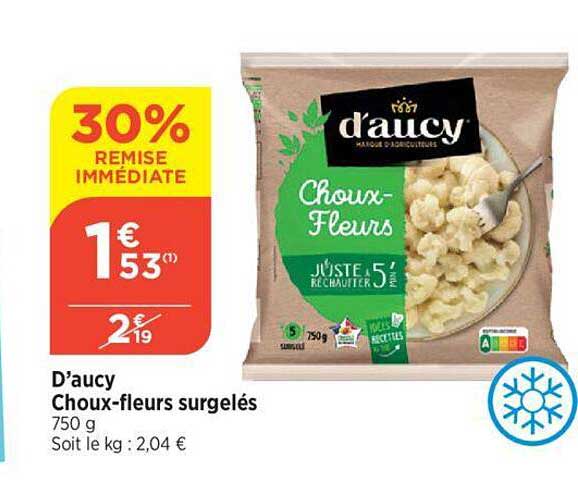 D'aucy Choux-fleurs Surgelés