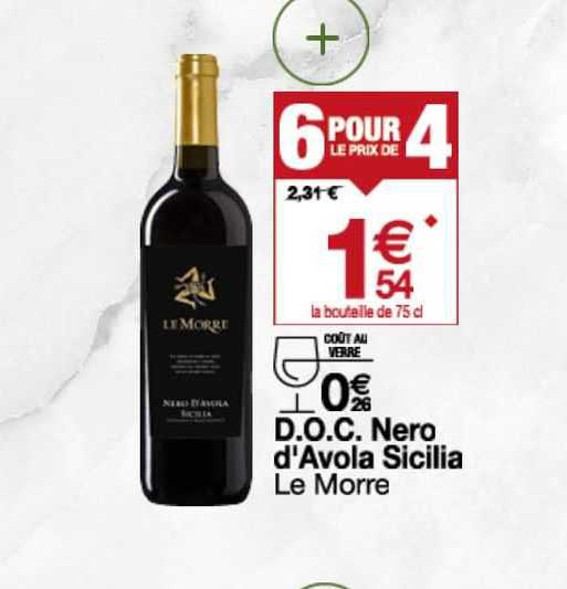 d.o.c. nero d'avola sicilia le morre