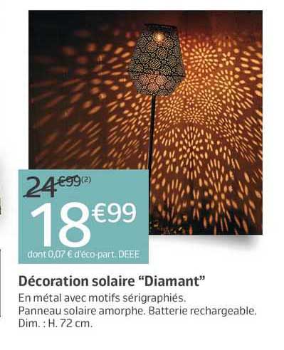 Décoration Solaire "diamant"