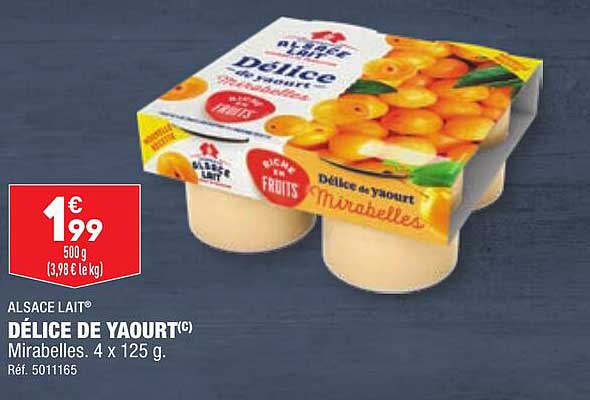 Délice De Yaourt Alsace Lait