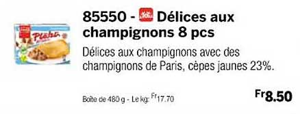 délices aux champignons 8 pcs