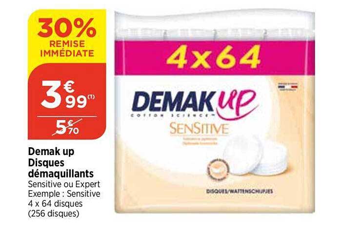 Demak Up Disques Démaquillants