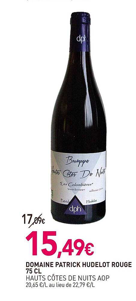 domaine patrick hudelot rouge hauts côtes de nuits aop