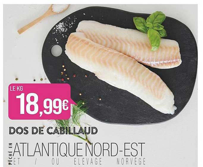 dos de cabillaud atlantique nord-est