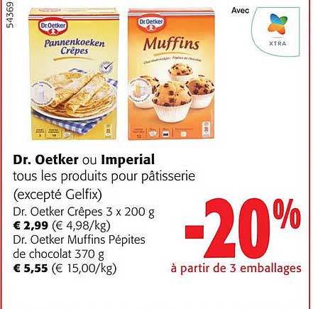 dr. oetker ou imperial tous les produits pour pâtisserie