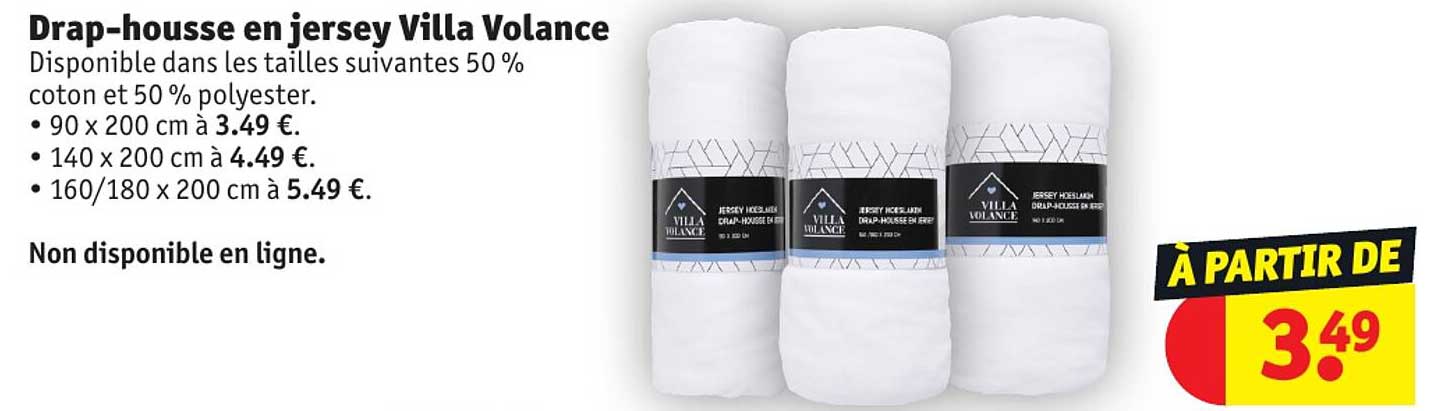 drap-housse en jersey villa volance