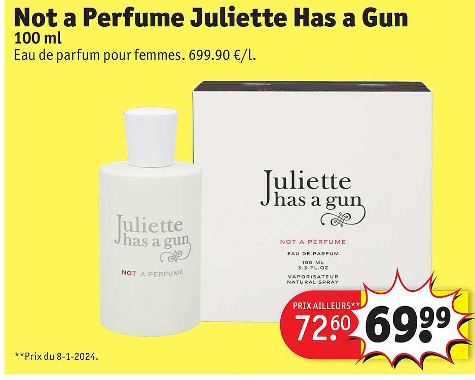 eau de parfum pour femmes not a perfume juliette has a gun 100 ml