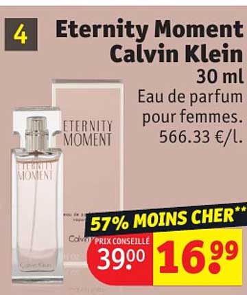 Eau De Toilette Pour Femmes Eternity Moment Calvin Klein 30 Ml