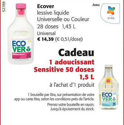 ecover lessive liquide universelle ou couleur