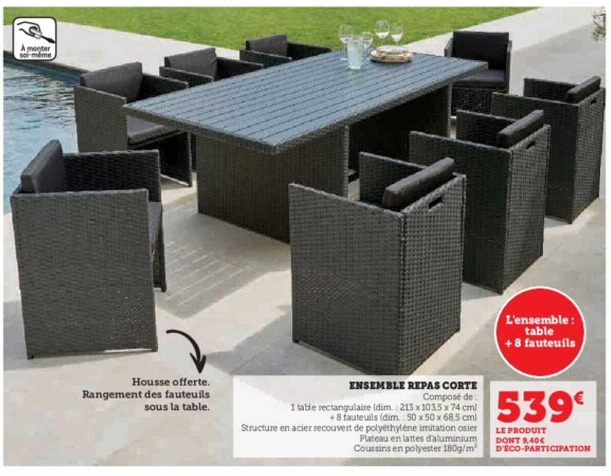 ensemble repas corte