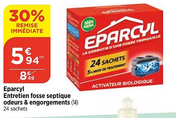 eparcyl entretien fosse septique odeurs & engorgements