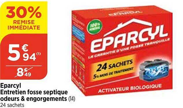 eparcyl entretien fosse septique odeurs & engorgements