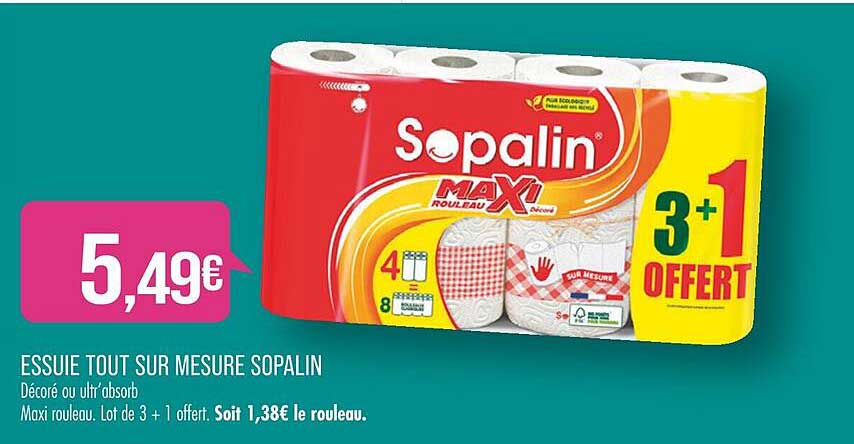 essuie tout sur mesure sopalin